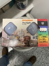 60 watt SYLVANIA Light Bulbs A19 4 Pack - New