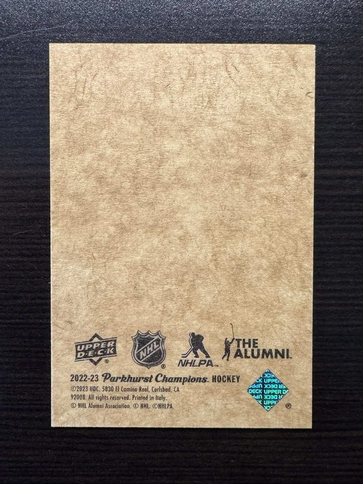 2022-23 Parkhurst Champions - Peter Forsberg #R-91 ‘51 Retro Mini-Parkies BLUE - Image 2 of 2