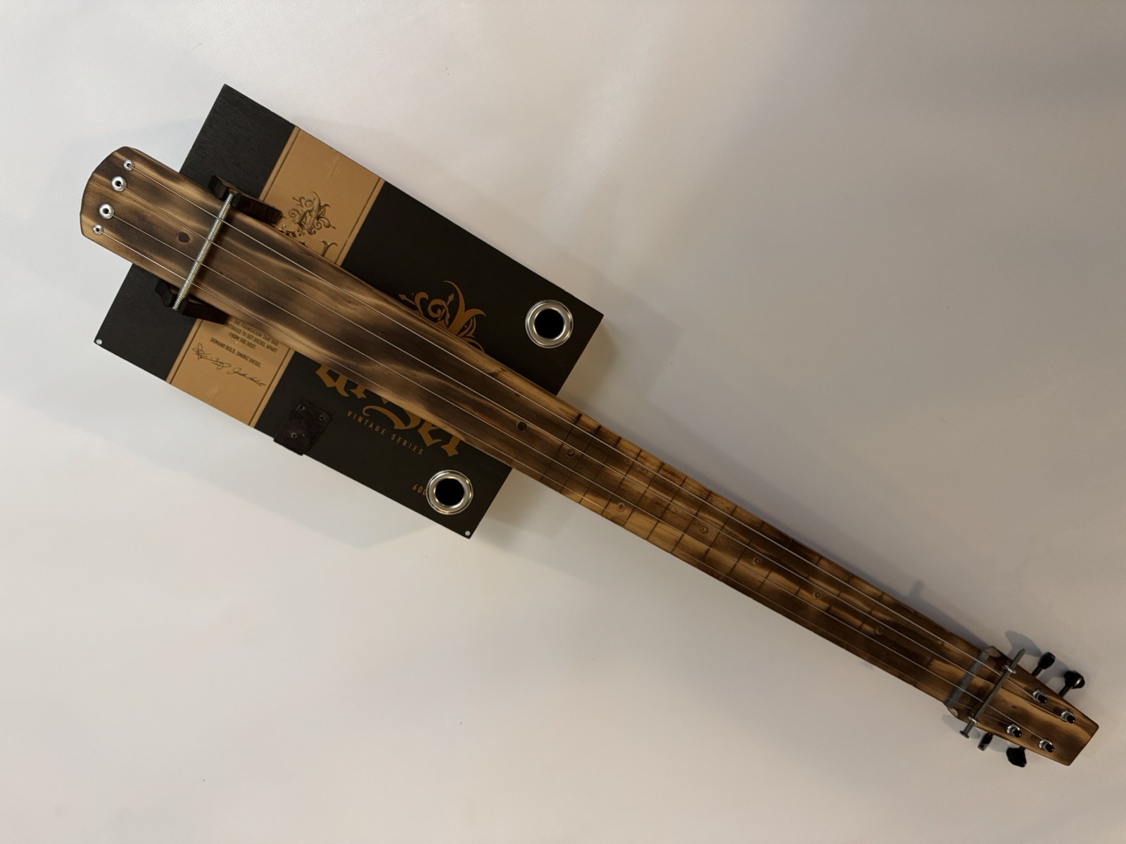 Scatola per sigari acustici 4 corde Slide Guitar