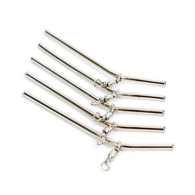 5 Anti Tangle Boom gebogen mit Wirbel 10 - 20 cm Angelzubehör Abstandshalter