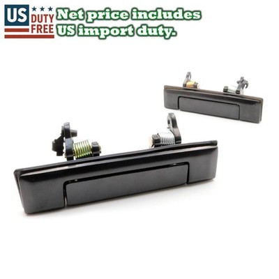 PAIR DOOR HANDLE BLACK LH RH NEW FIT FOR TOYOTA COROLLA KE70 KE72 KE75 TE71 TE72