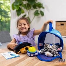 Melissa Doug Pet Travel Set: Educational Toy Dogs for Kids, 16-Piece Stuffed