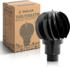 Wind-Powered 12in Ventilation Fan - Silent, Energy-Saving for Sheds & Garages