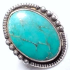 Vintage Maisel’s Trading Post Sterling Silver Ring NICE TURQUOISE Size 9