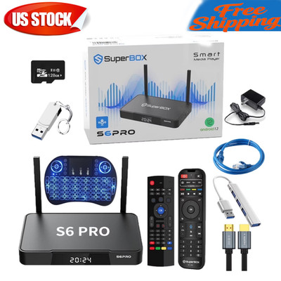 2026 Newest SuperBox S6 Pro 4K TV Box - Android 12.0 | Authorized Distributor