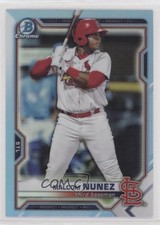 2021 Bowman Draft Chrome Sky Blue Refractor Malcom Nunez #BDC-56 fm0
