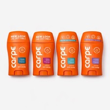 Carpe Stick Antiperspirants Deodorants Lot of 4 Assorted Sealed NEW