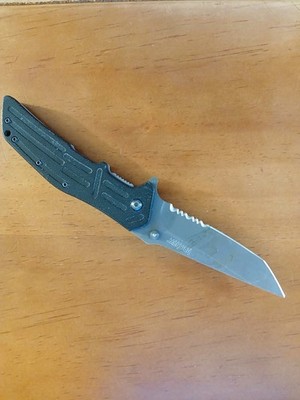 KERSHAW 1985ST 'RJ I' Black G10 Handle 3.5''  Combo Edge Blade Open Assist