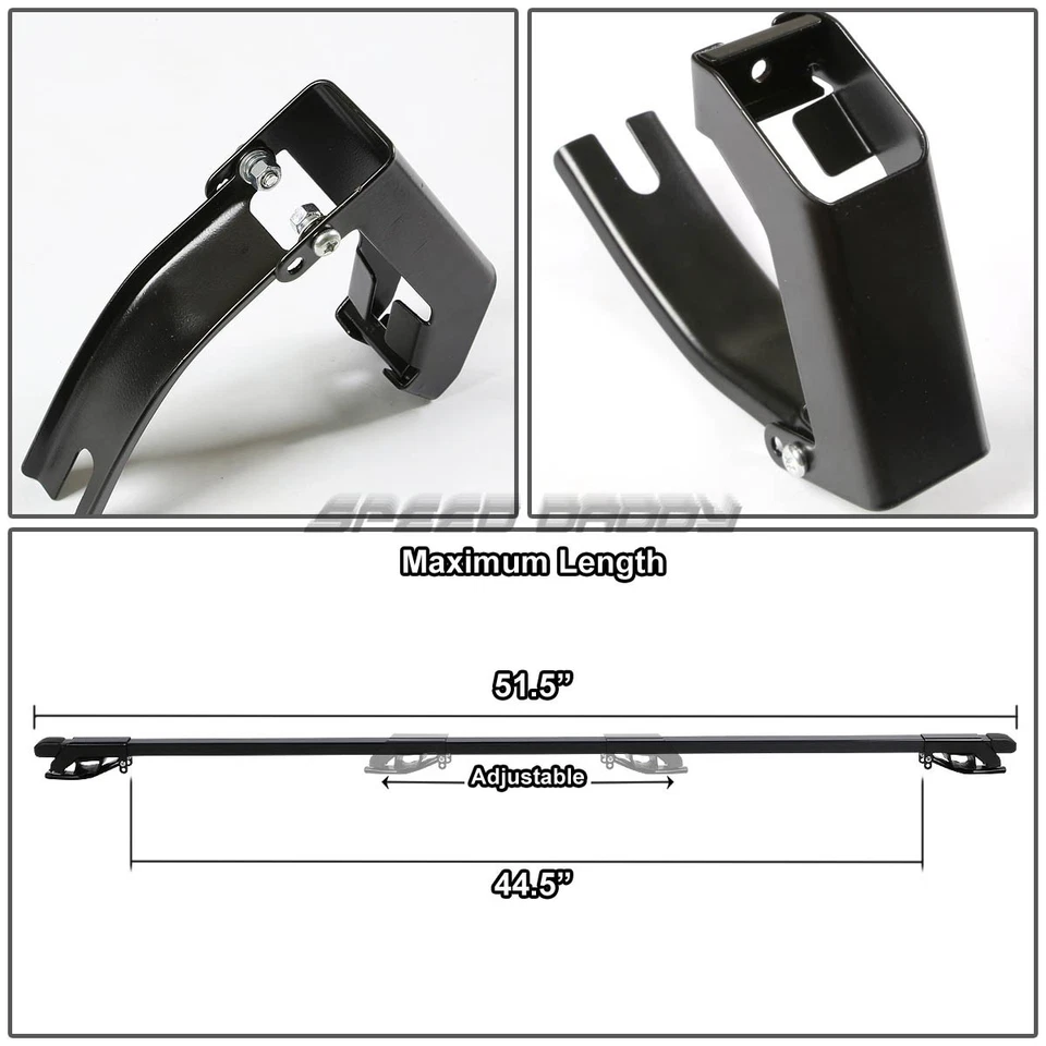 BARRA PORTAEQUIPAJES/BOLSA DE TECHO DE ALUMINIO 50" PARA EQUIPAJE/SUV BARRA CUADRADA DE CARGA Foto 3 de 4