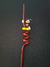 Disney Mickey Mouse Plastic Red Silly Straw