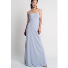 NWT Jenny Yoo Jocelyn Gown Dress Sz 10 Lilac Mist Pebbled Bridesmaid Formal