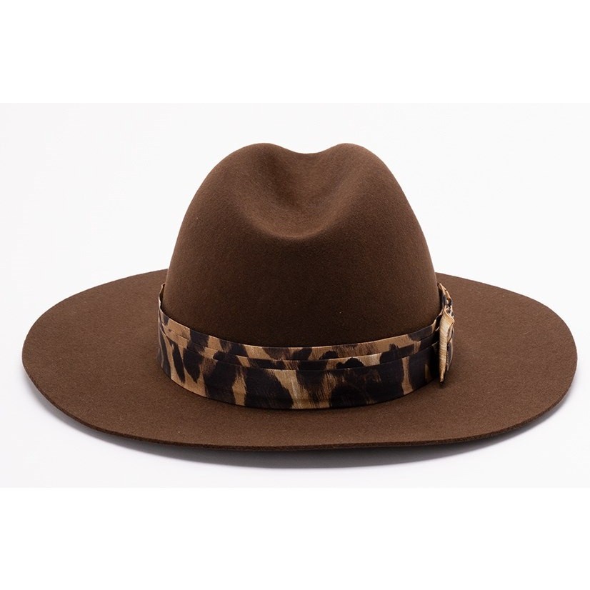 $1K BRAND NEW FENDI WOOL BROWN FEDORA HAT AUTHENTIC! image 2