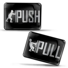 3D silicone sticker pull sliding symbol doming emblem entrance & house KS 165