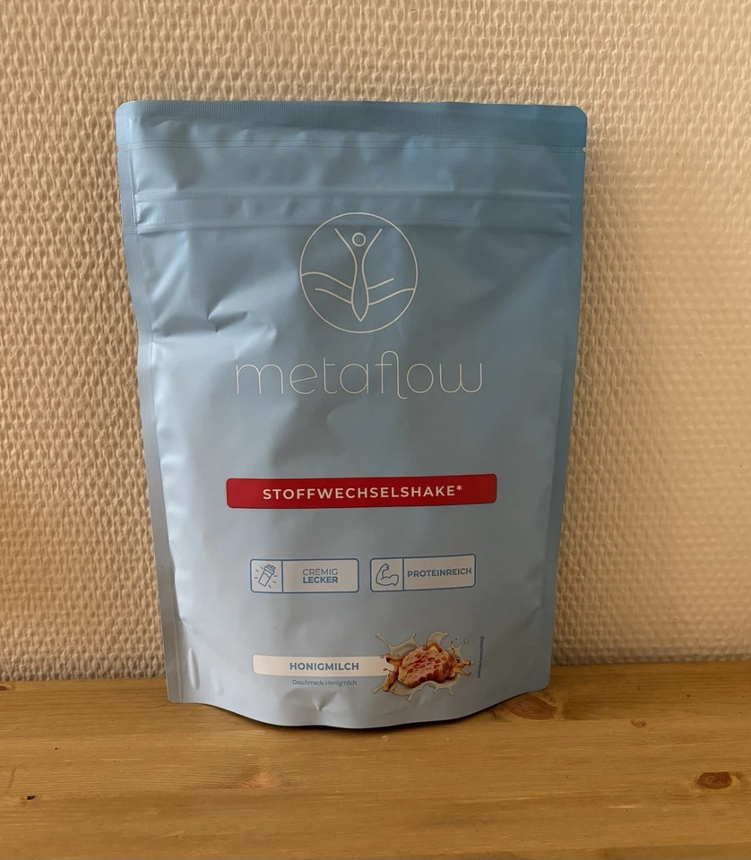 Metaflow Stoffwechselshake Honigmilch 450g NEU