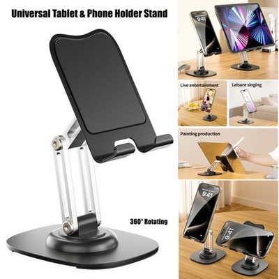 360° Adjustable Tablet Stand Desktop Phone Holder Mount For iPad iPhone Samsung