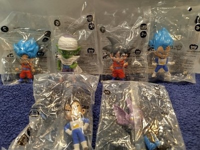 Burger King Dragon Ball Son-Goku Beerus -Piccolo-Goku Blau-Vegeta Blau 6 Figuren