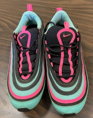 Nike Air Max 97 Men's Hyper Turquoise Sneakers Size 9.5 South Beach