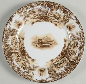 PALM BEACH POLO CROQUET CLUB 2000 CE COREY PORCELAIN DINNER PLATE 10 5/8