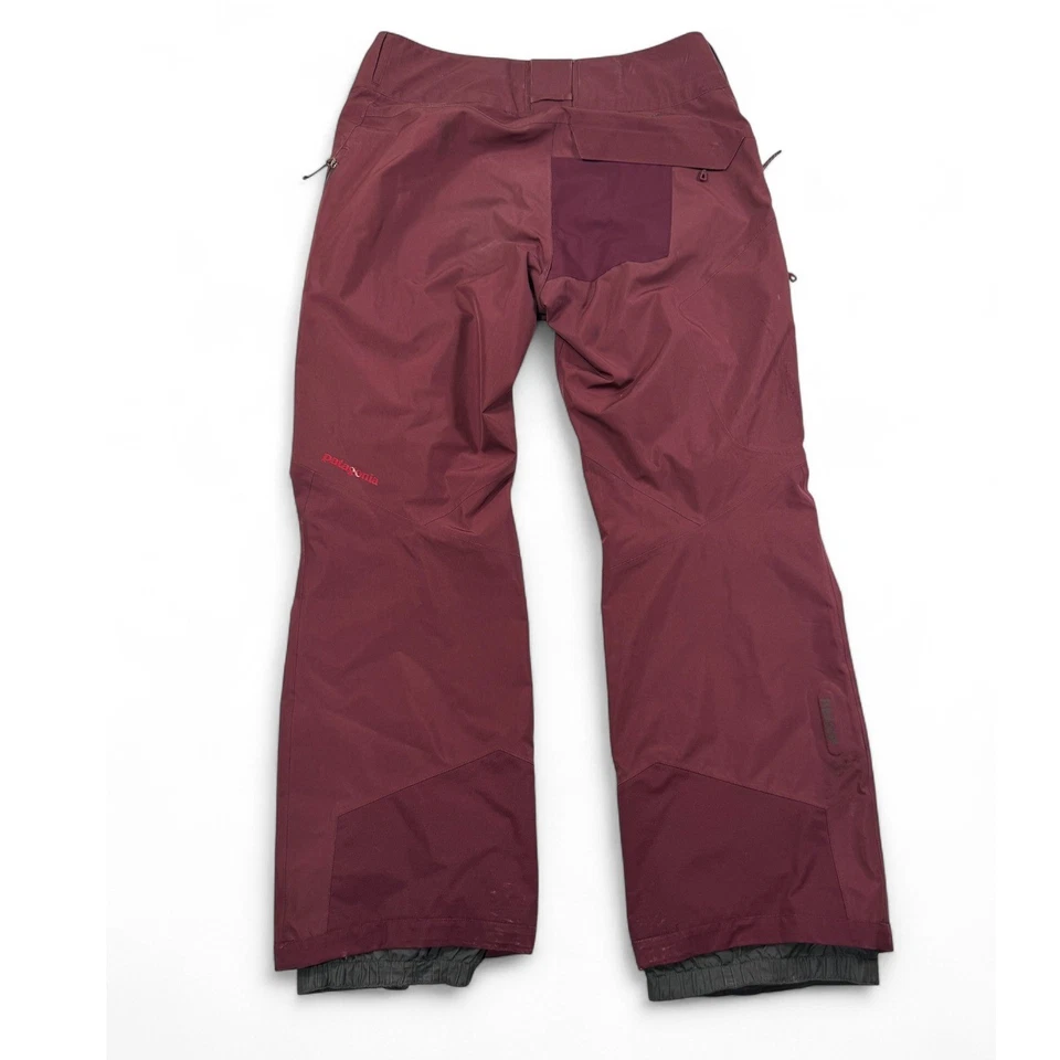 Patagonia Powder Bowl Snow Pants Womens Medium Gore Tex Winter Burgundy Red Foto 2 de 4