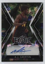 2023 Leaf Exotic Young Stars Edition Peacock Crystals 1/3 AJ Griffin Auto 0b2