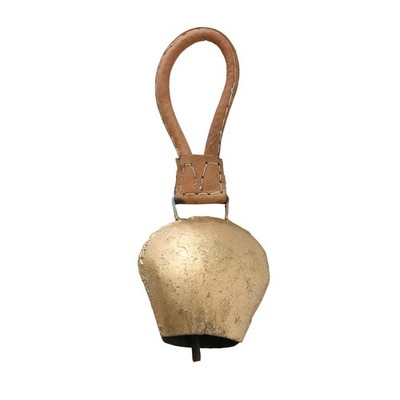 Boltze Dekoanhänger Kuhglocke Antikgold, ca. 25 cm lang, Glocke