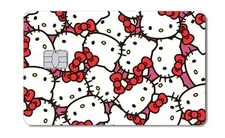 Red Hello Kitty Credit Debit Skin Card Sticker Free Shipping 
