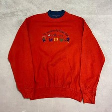 Vintage Sweatshirt Embroidered Mom Mother Patterned Jumper With Double Collar