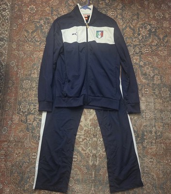 Puma ITALY  Football Track Suit Top Jacket Tracksuit Football Size L Italia