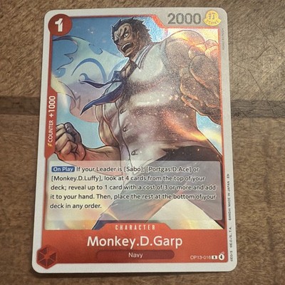 Monkey.D.Garp R Carrying On His Will OP13-016 NM One Piece Cards
