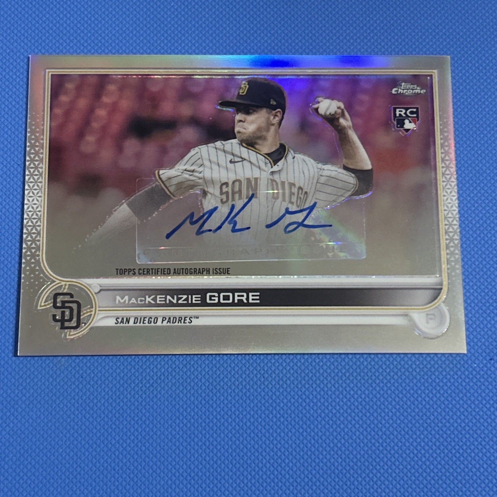 2022 Topps Chrome Update Series - Mackenzie Gore Auto Rookie #AC-MG  RC
