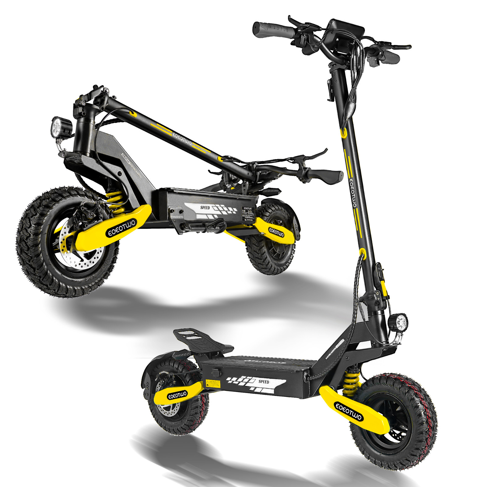 4000W Electric Scooter for Adults 42Miles 45MPH 11''Off-Road Dual Motor Scooter
