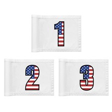 Golf Flag 8x6 Inch 420D Nylon DoubleSided Mini Pin Flag with Tube Inset, Pr...