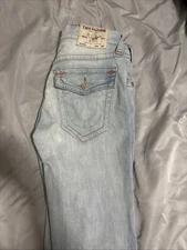 True Religion Men's Rocco Relaxed Skinny Jeans Size 32x34