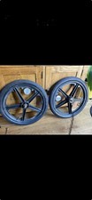 Raleigh Burner wheels Mags 20s  Old pair School BMX 1980s like skyway 