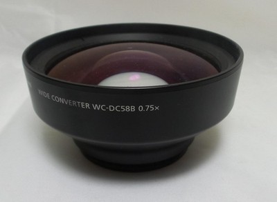 Canon WC-DC58B Wide Lens Converterfor Powershot A650/G7/G9/S2/S3