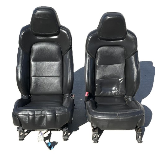 2013 CHEVY CORVETTE Seat Set Black Leather Base Left Right AR9 GM OEM 22819859