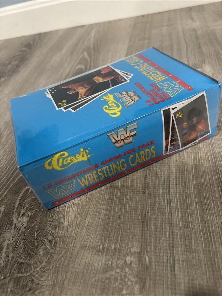Caja de cera clásica WWF Wrestling Series 1990 1 - paquete de 36 (¿HOGAN?) Como nuevo Foto 3 de 4
