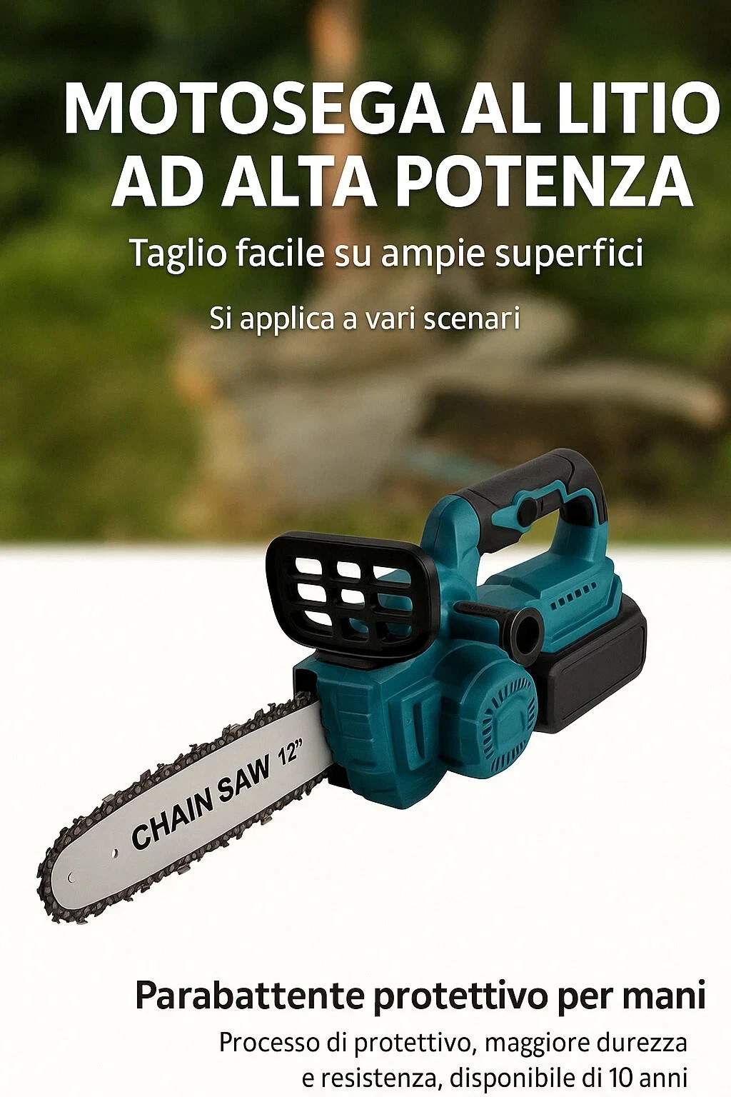Kit Motosega 88V Batteria con Olio Automatico | Offerta 2026 - 3