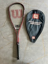 Wilson Titanium Smash Ti Squash Racket New Overgrip & Case