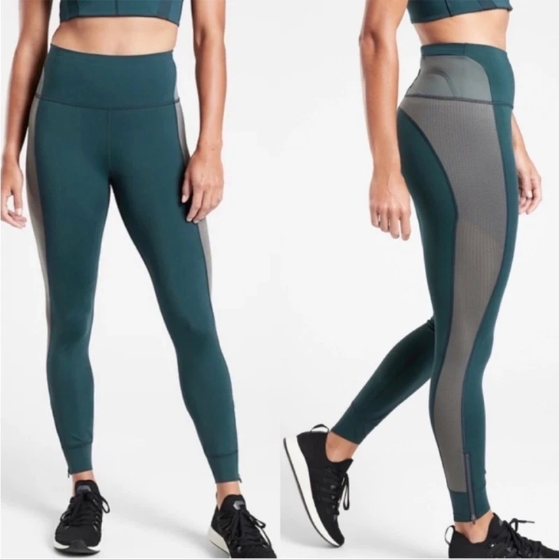 athleta x allyson felix legend mesh colorblock leggings