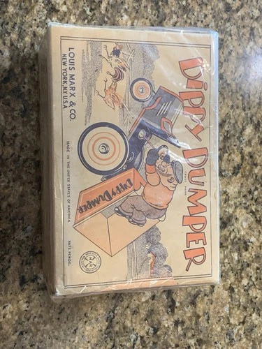 Rare 1940’s Brutus Marx Dippy Dumper Tin Wind Up Original Box Only