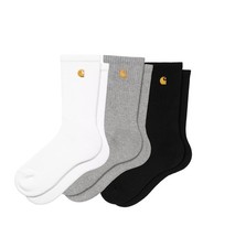 Carhartt Unisex Crew Fit Socks Size UK 6-11 | White/Grey/Black Single or 3 Pack