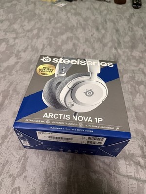SteelSeries- Arctis Nova 1P Wired Gaming Over-Ear Headset- White ***