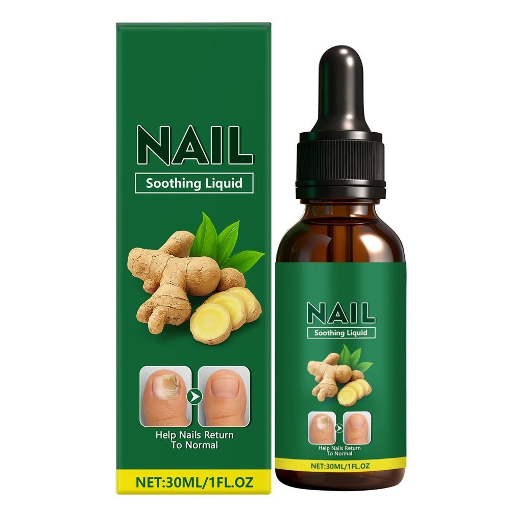 Ginger Nail Care Solution, Nail Soothing Liquid Help NEW Return Nails to Y2D1