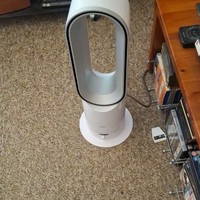 Dyson AM02 Bladeless Oscillating Tower Fan Freestanding, White/Silver