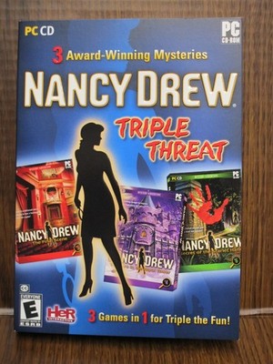 Video Game PC Nancy Drew #4 5 6 Triple Threat The Final Scene Scarlett Hand NEW