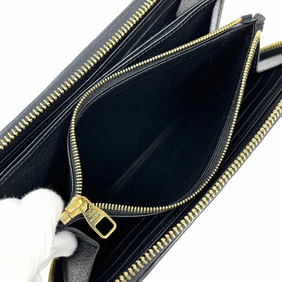 Louis Vuitton Zippy Wallet M61864 Monogram Empreinte Black used thumbnail 6