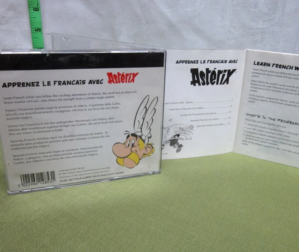 ASTERIX Apprenez Le Francais CD language French disc two only 1993 - Image 2 of 2