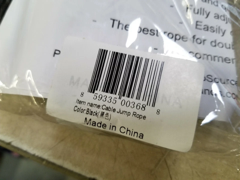 ProSource Jump Rope Speed Cable Cross Fit MMA Boxing Fitness Black FAST SHIP - Image 3 of 3