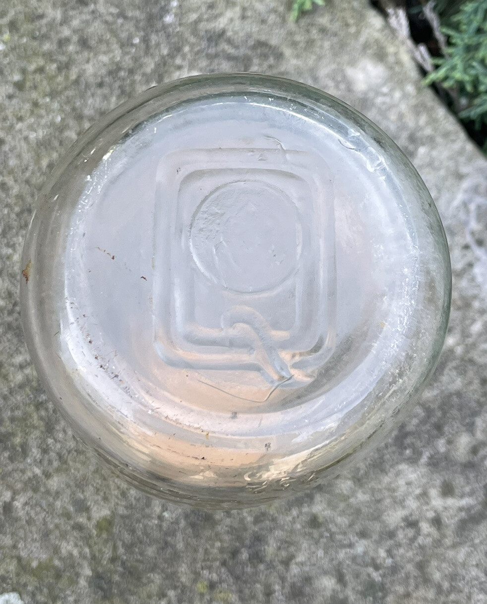 Vintage Queen City Dairy Milk Bottle, One Pint, with paper lid. eBay